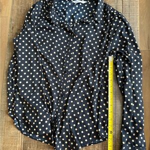 Lauren Conrad Silky Polka Dot Women's Top